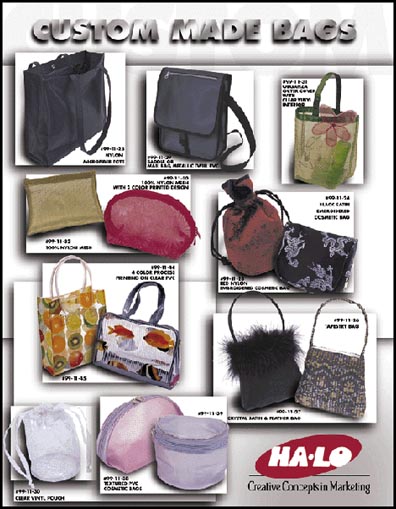 Ha-Lo Custom Made Bags Promo Sheet (Back)
